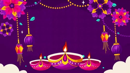 Contexte joyeux de Diwali