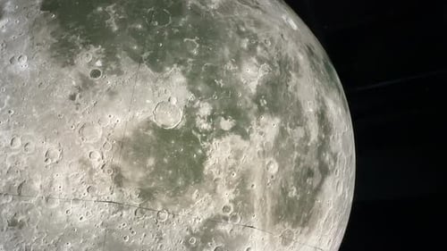 Detailed Lunar Surface with Craters in Outer Space