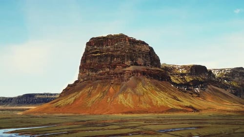 Aerial View of Fantastic Mountain Top