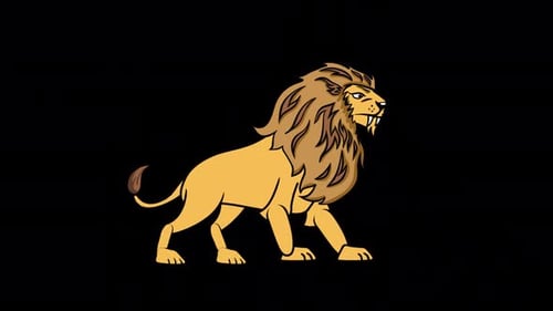 Lion Game Character On Alpha Channel