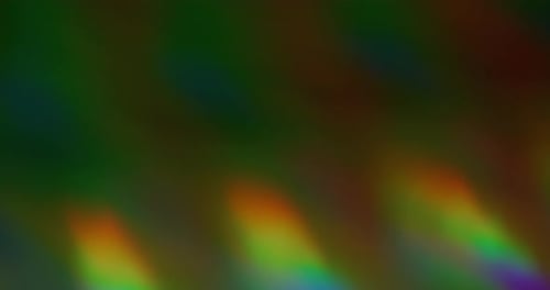 Holographic Effect Blurred Rainbow Streaks Flicker