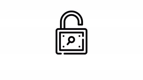 Animation Unlock Access Icon