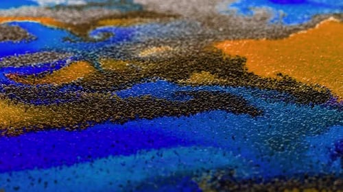 Dynamic Abstract Particle Flow Animation Loop