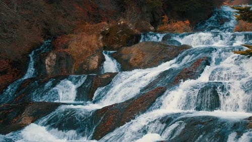 schöner Blick auf den Wasserfall