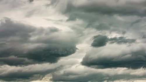 Ominous Dark Clouds Time Lapse