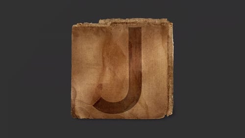 Retro Paper Unfold Reveal Title Animation