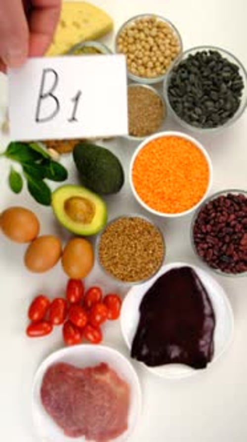 Foods That Contain Vitamin B1 Selective Focus