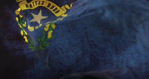 Old Flag of American State of Nevada