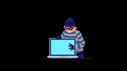 Steal Data Animation Alpha Channel 4K