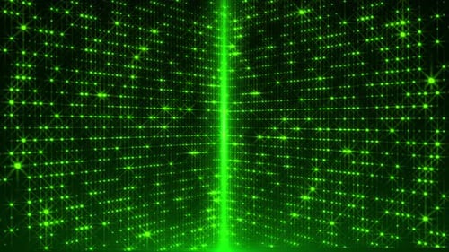 Green Flashing Led Lights Background Loop V5