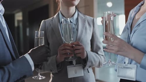 Young Colleagues Celebrating Success