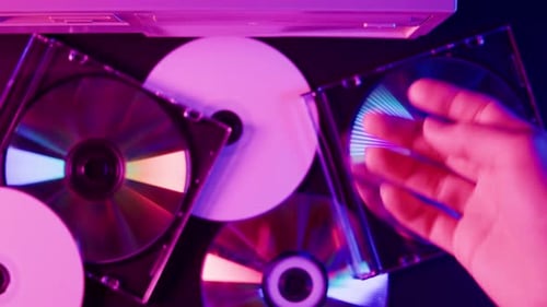 Using CD Circle Disk Closeup