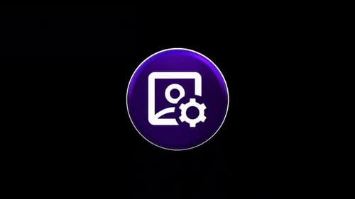 Animated 3D User Profile Settings Icon