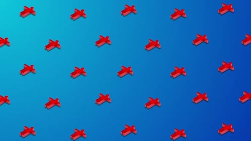 Boucle d'arrière-plan animée d'Icones humaines