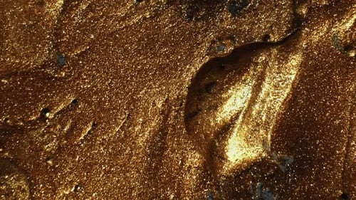 Abstract Gold Texture Glittery Surface Shimmering Metallic