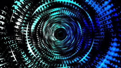 Abstract Particles Tunnel 4K