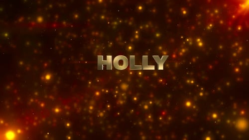 Luxurious Golden Particles 3D Text Reveal Opener