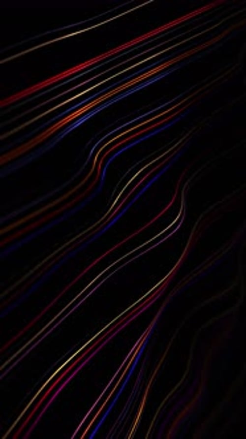 Abstract Wavy Glowing Lines Background Animation