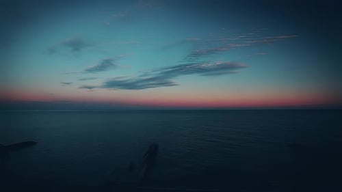 sea and sky. timelapse, 4K. FULL HD