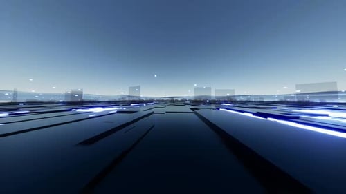 Animated Technology Background For Digital Network Engineering Floor
