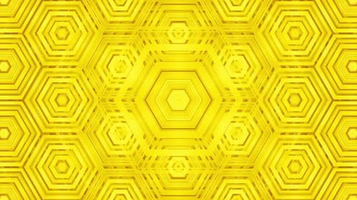 Yellow Hexagonal Background