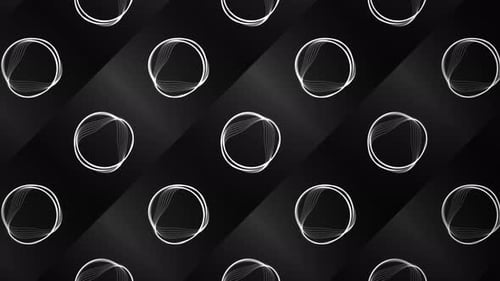Hypnotic Background with Vibrating Rings