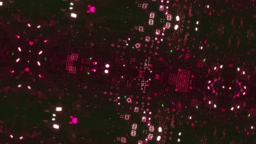 Abstract Digital Data Stream Background Loop