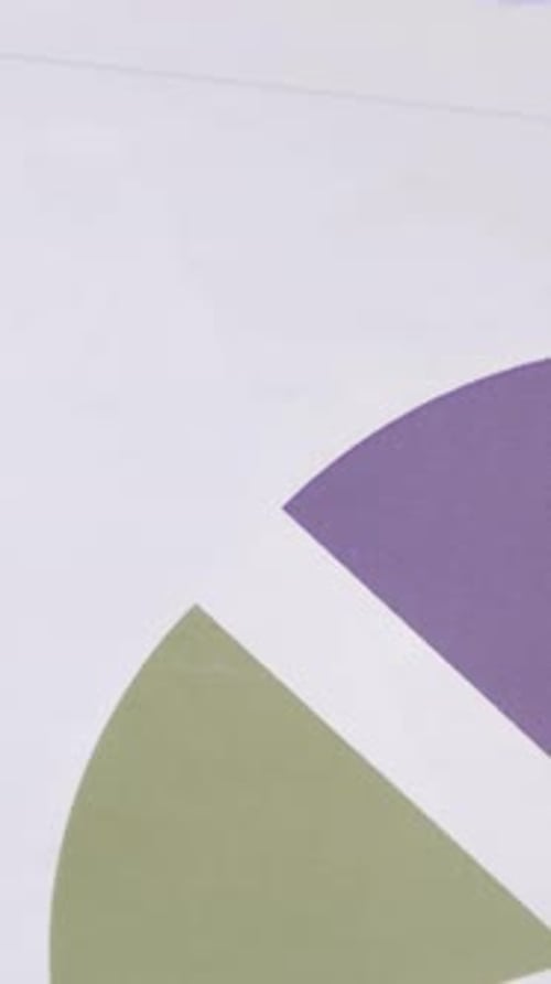 Top View of Sales Chart, Business Concept, Vertical Video