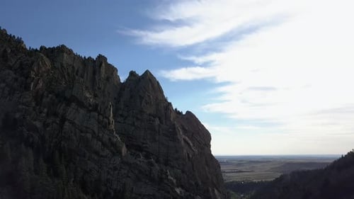Descending down the mountain