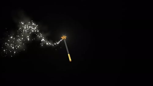 Magic Wand Sparkle Dust Transition Reveal