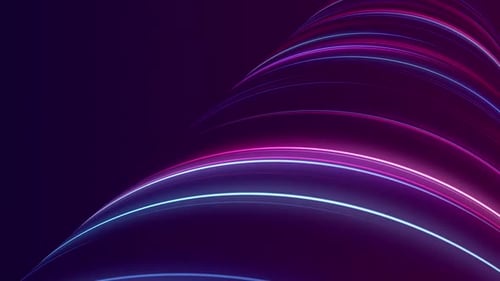 Dynamic Neon Lines Flowing Abstract Technology Background Loop