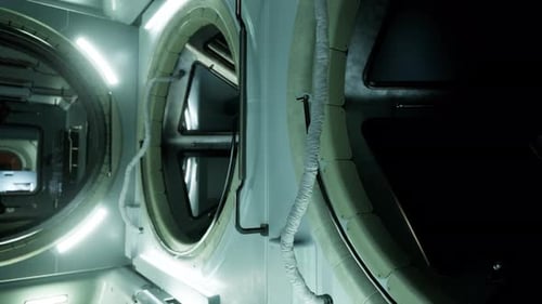 Space Station Interior in Space