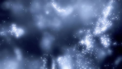 Abstract Cosmic Sparkling Particle Light Background Loop