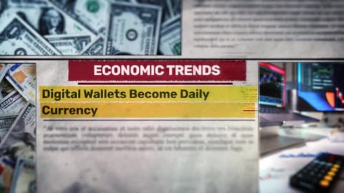 Corporate Financial News Headline Reveal Animation