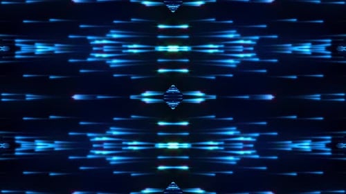 Futuristic Blue Neon Light Streaks Background