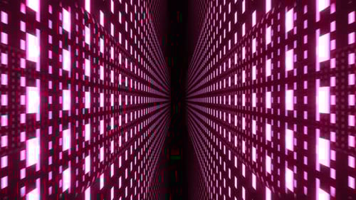 Pink Neon Tech Grid Perspective Background Vj Loop In 4K