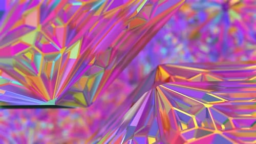 Abstract Crystal iridescent background