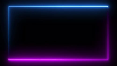 Looping Neon Gradient Rectangle Frame