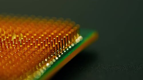 Processor Socket Printed Circuit Board Computer Motherboard with Components Inside of Electronic