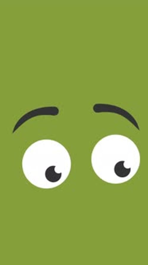 Animated Flat Design Eyes and Eyebrows Character Expression