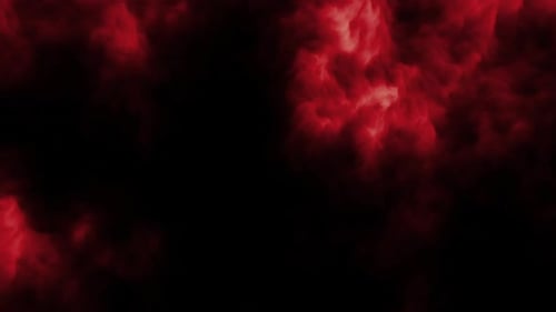 Intense Red Smoke Clouds Abstract Looping Background