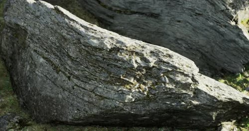 Natural Rock Formations Create Stunning Patterns in a Serene Landscape