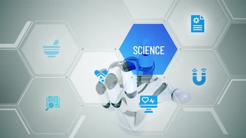 Animation sur écran tactile scientifique