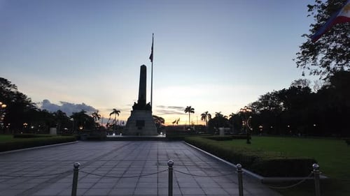 Rizal Monument in Rizal Luneta Park in Manila, Philippines Southeast Asia