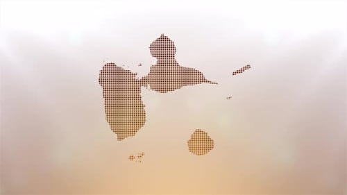 Digital Pixel Map Reveal Animation