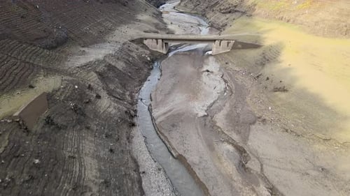 Aerial Dried Stream