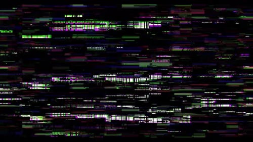 Digital Glitch Static Noise Effect