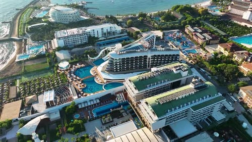 Hotels Filmed on a Drone Turkey Alanya Avsallar 4 K