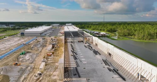 USA Logistics and Distribution Industry Development Construction of Warehouse Concrete and Metal