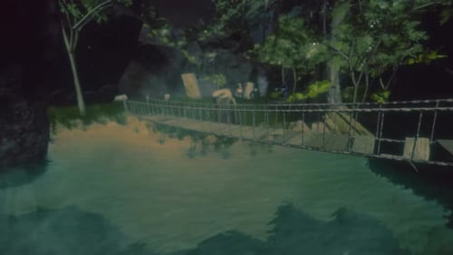 Black Magic : Midnight Forest with Witches, Wizards & Demons practicing Dark Magic